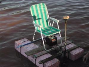 lawn chair pontoon boat redneck boats